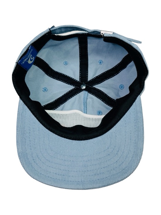 Daydreamer Embroidered Leave Me Alone Blue Corduroy StrapBack Hat - OSFM main image 6